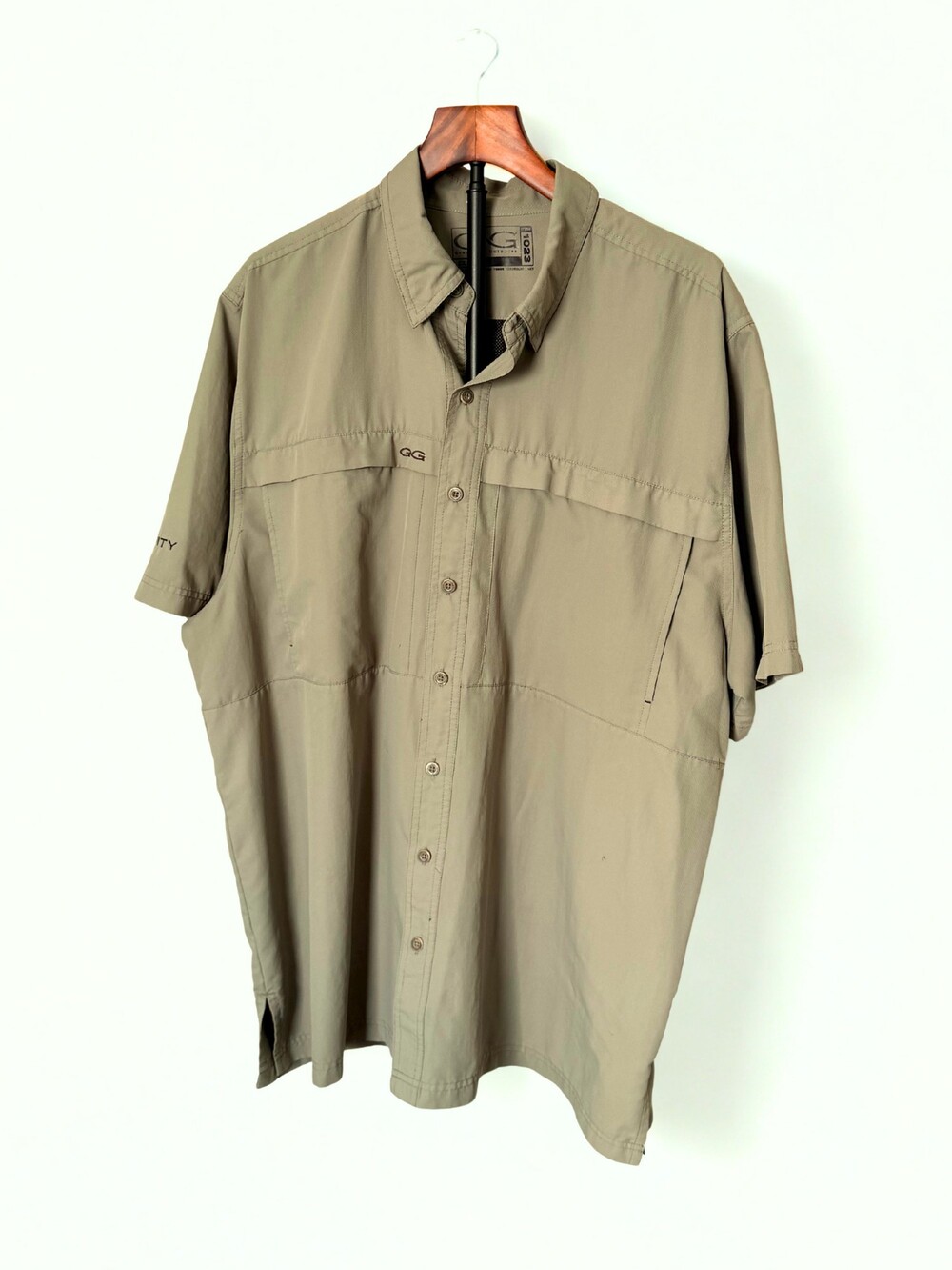 GameGuard 1023 Men's 2X Fishing Shirt Short Sleeve Vented